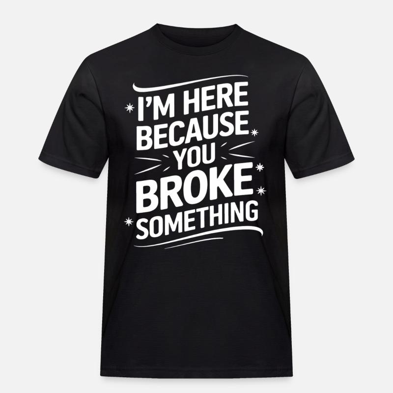 Technical Support Computer - Men's Workwear T-Shirt - black