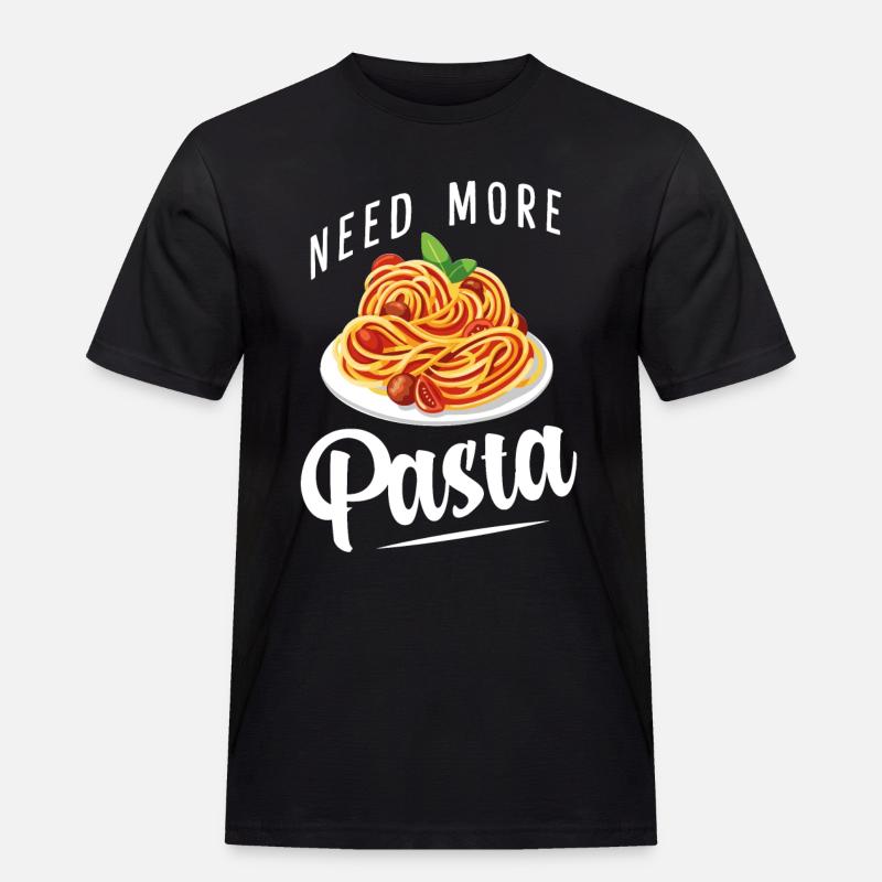 Spaghetti - Pasta - Penne - Nudeln - Männer Workwear T-Shirt - Schwarz