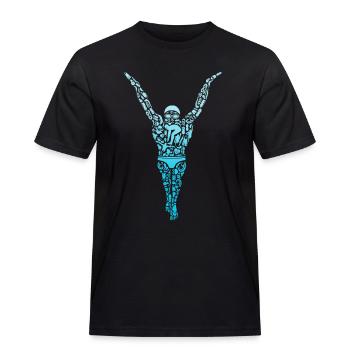 Schwimmen Schwimmsport Jungen Schwimmer Kinder - Männer Workwear T-Shirt - Schwarz - Vorne - AI Model Male 178 light (178cm)