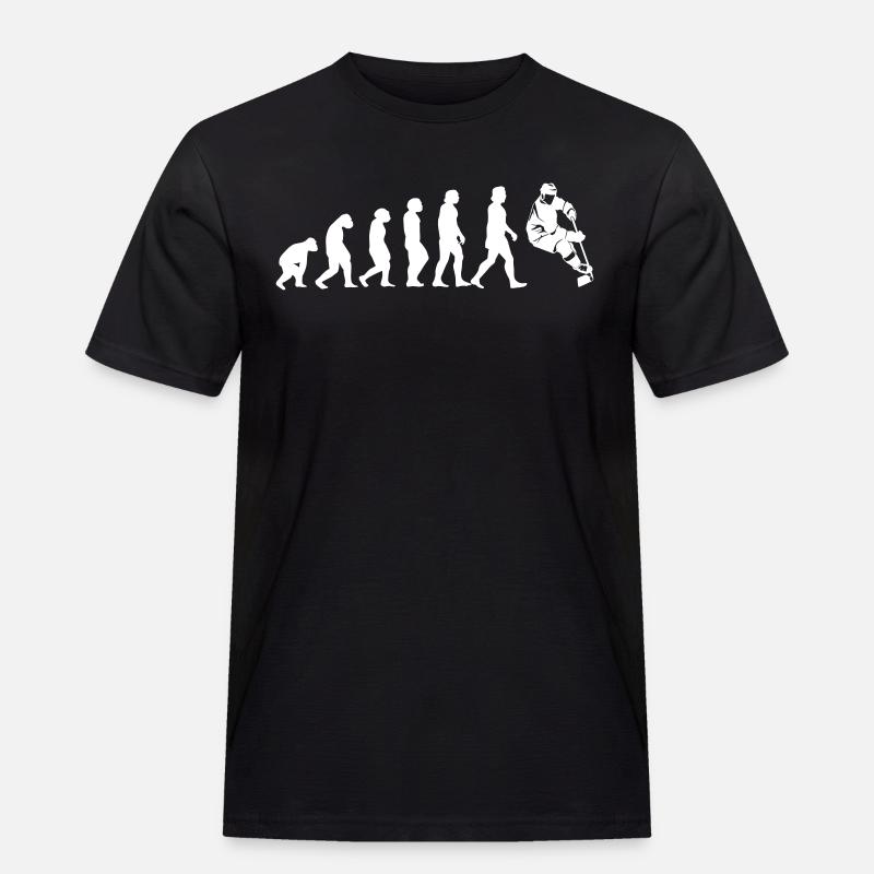 Evolution Hockey - Männer Workwear T-Shirt - Schwarz