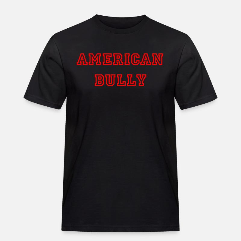 American Bully - Männer Workwear T-Shirt - Schwarz