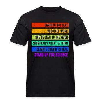 Graphique scientifique - T-shirt Workwear homme - noir - Devant - AI Model Male 178 light (178cm)