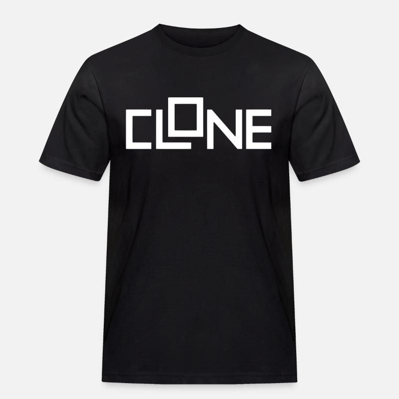 Clone - Männer Workwear T-Shirt - Schwarz