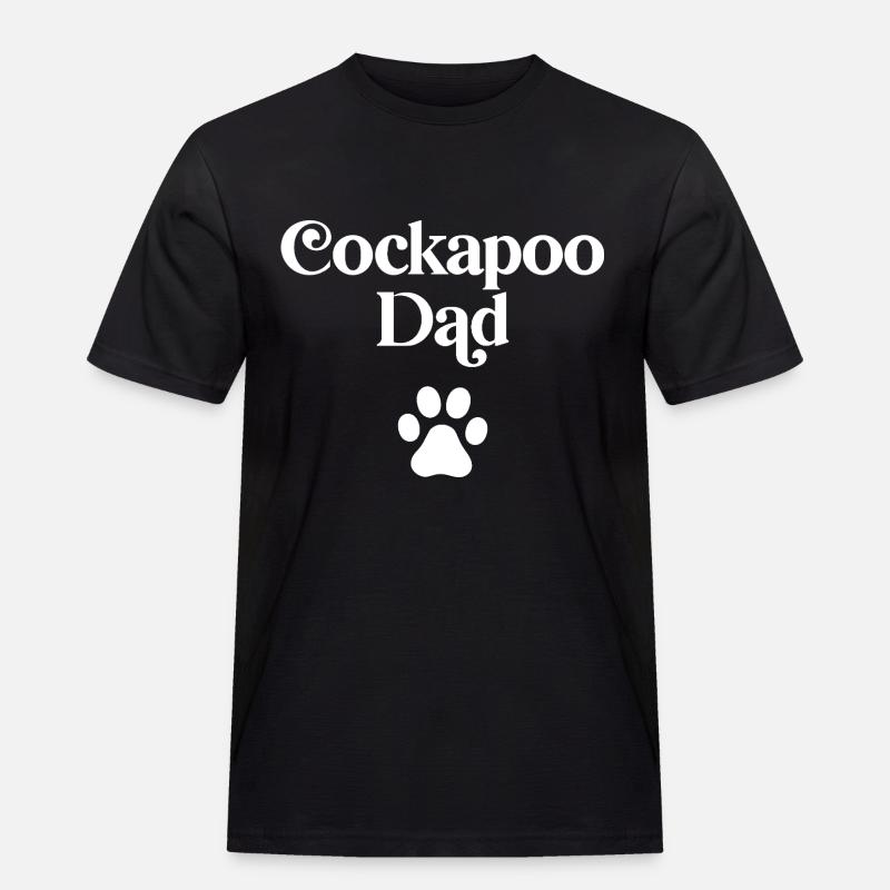 Cockapoo Dad - Men's Workwear T-Shirt - black