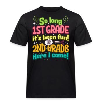 Ende der Grundschule CP CE1 zurück in die Schule - Männer Workwear T-Shirt - Schwarz - Vorne - AI Model Male 178 light (178cm)