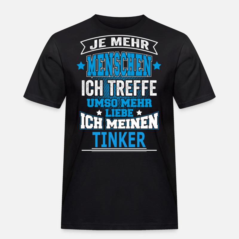 TINKER - Männer Workwear T-Shirt - Schwarz