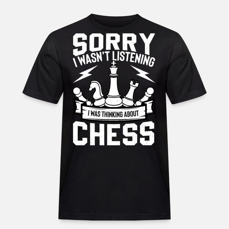 Schach - Männer Workwear T-Shirt - Schwarz