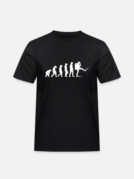 Diving Evolution - Diver Gift - Men's Workwear T-Shirt - black