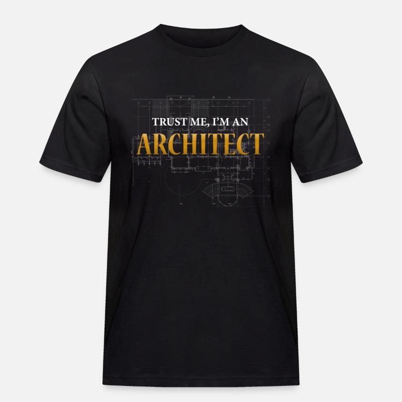 Architect - Architecture - Trust me - Men's Workwear T-Shirt - black