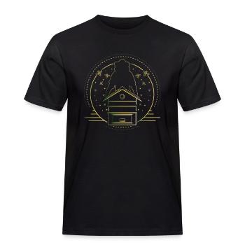 Imker - Männer Workwear T-Shirt - Schwarz - Vorne - AI Model Male 178 light (178cm)