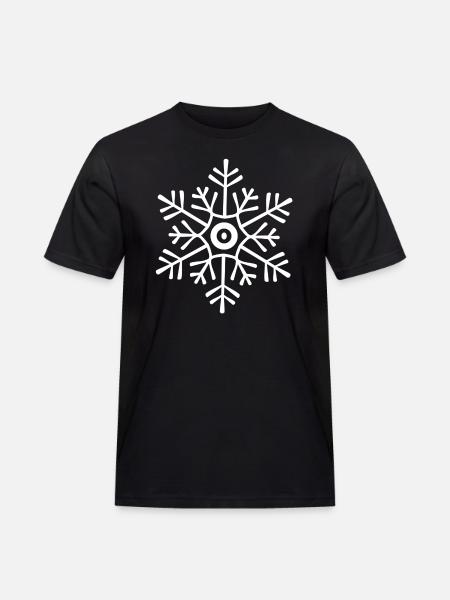 snowflakes - Men's Workwear T-Shirt - black