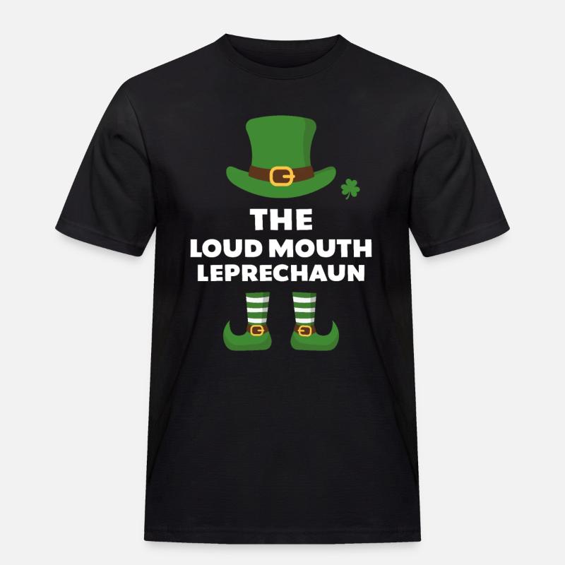 Der laute Kobold - Männer Workwear T-Shirt - Schwarz