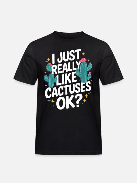Cactus Cacti Desert Plant - Men's Workwear T-Shirt - black