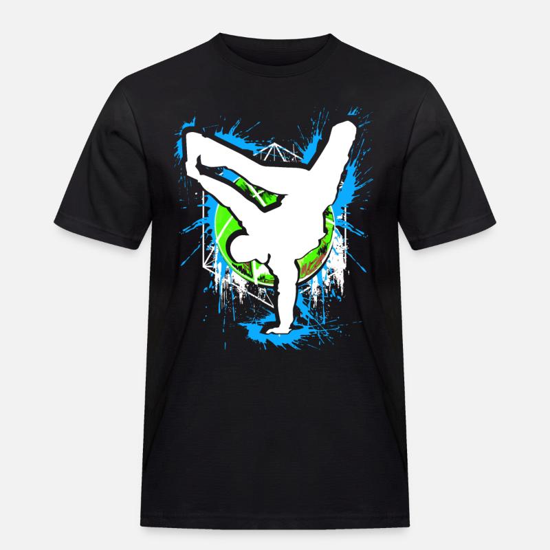 Breakdance - Breakdancer - Breakdancing - BBoy - Maglietta da lavoro per uomo - nero