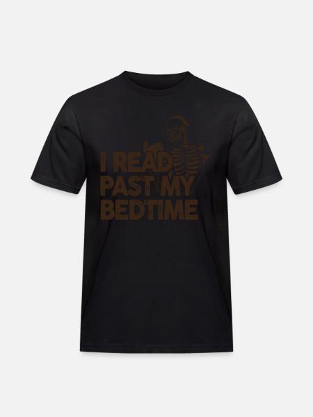 I read skeleton after bedtime - Men's Workwear T-Shirt -