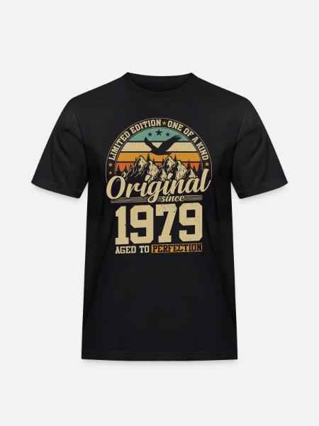 cadeau d'anniversaire 45 ans 1979 édition limitée - T-shirt Workwear homme - noir