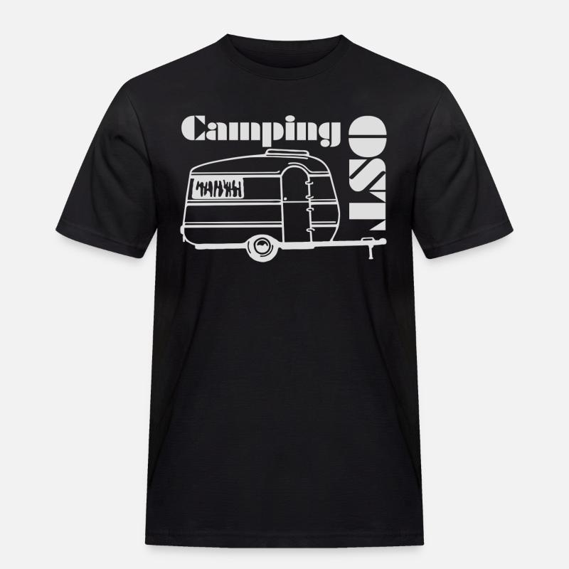 Qek Junior DDR Wohnwagen - Männer Workwear T-Shirt - Schwarz