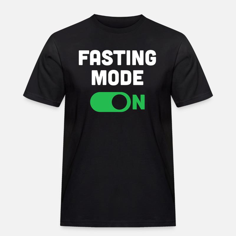 Fastenmodus Ein - Männer Workwear T-Shirt - Schwarz