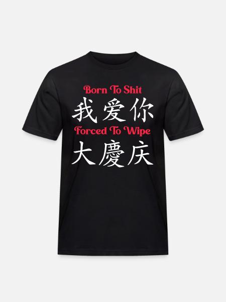 Funny Sarcasm Satire Humor Meme - Men's Workwear T-Shirt - black