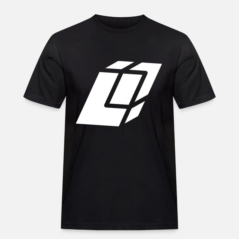 Abstract L-Brief - Männer Workwear T-Shirt - Schwarz