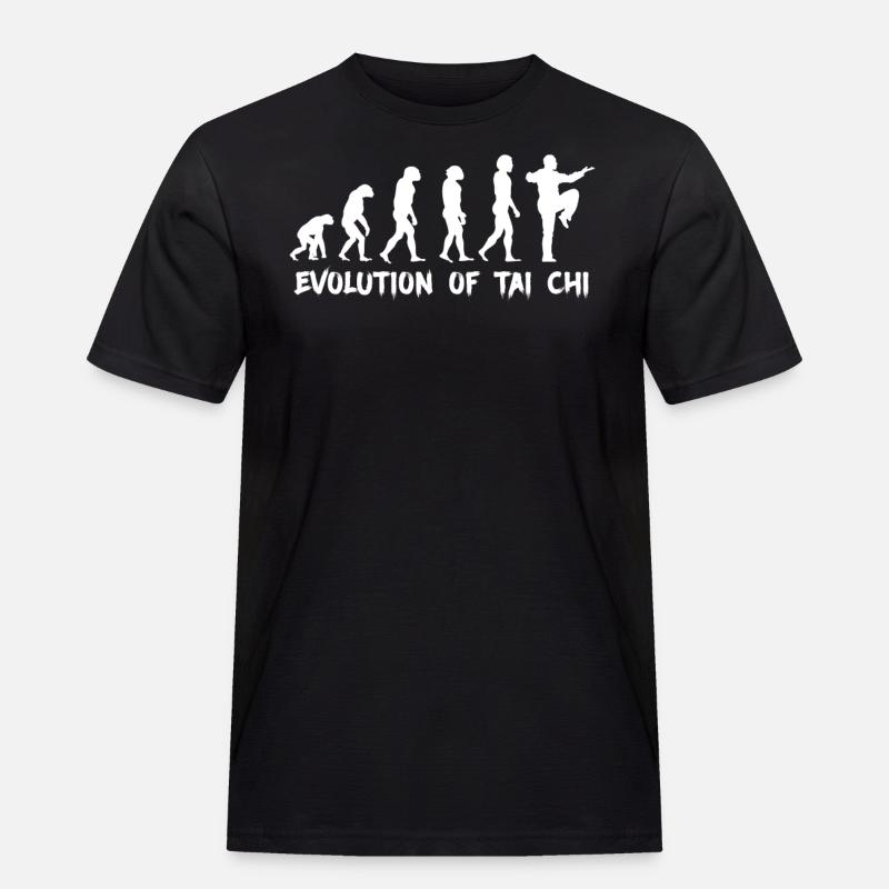 Evolution von Tai Chi - Männer Workwear T-Shirt - Schwarz