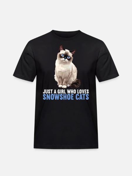 Snowshoe Kitten Snowshoe Cat - Men's Workwear T-Shirt - black