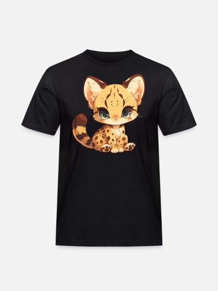 Goldkatzen Goldkatze - Männer Workwear T-Shirt - Schwarz