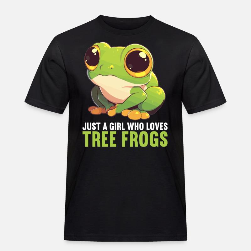 Tree Frog Baumfrösche Baumfrosch - Männer Workwear T-Shirt - Schwarz
