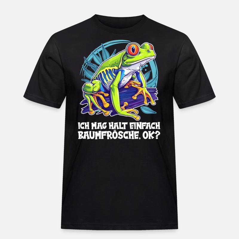 Tree Frog Baumfrösche Baumfrosch - Men's Workwear T-Shirt - black