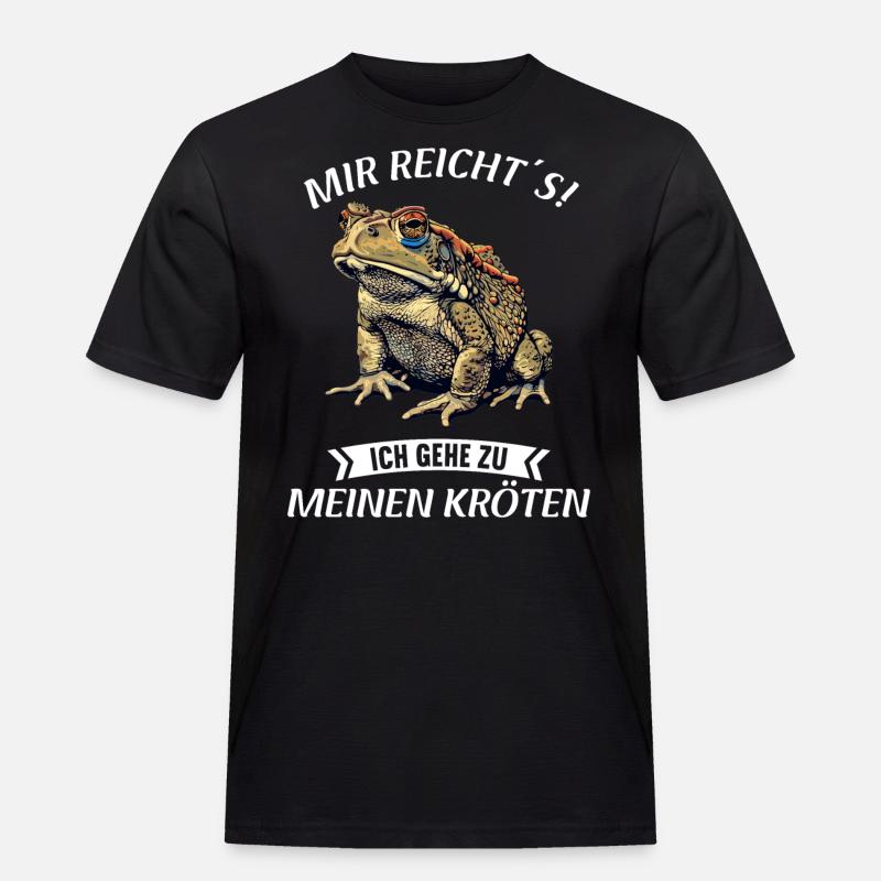 Toad Kröten Kröte - Männer Workwear T-Shirt - Schwarz