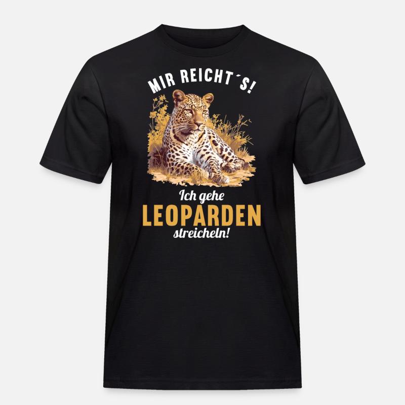 Léopard léopard - T-shirt Workwear homme - noir