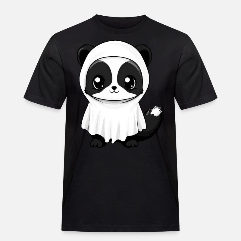 Stinktier Halloween Comic Geist - Männer Workwear T-Shirt - Schwarz