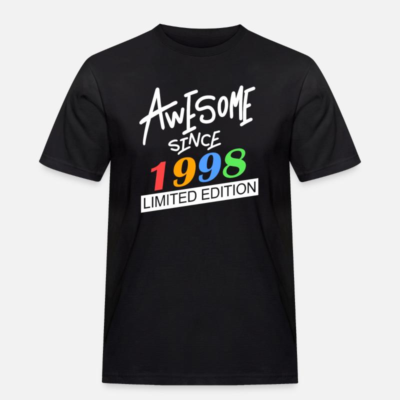 1998 - Männer Workwear T-Shirt - Schwarz