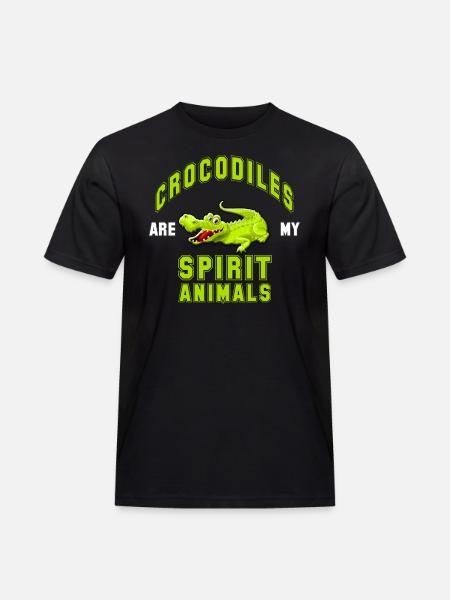 Crocodile krokotiili sarjakuva krokotiili suosikki eläin - Miesten Workwear t-paita - musta