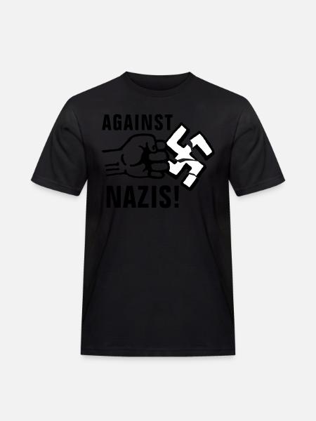 gegen_nazis_012011_g_3c - Männer Workwear T-Shirt - Schwarz