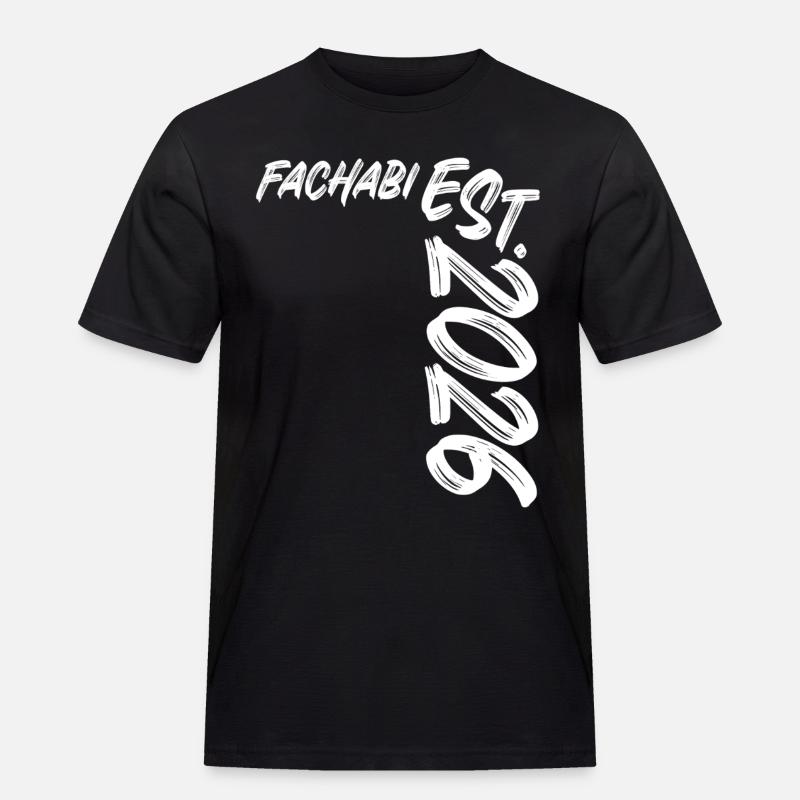 Fachabi 2026 - Männer Workwear T-Shirt - Schwarz