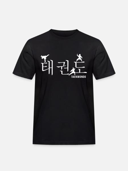 Taekwondo kampsport All-Combat Girl TKD Dan - Herre Workwear T-Shirt - sort