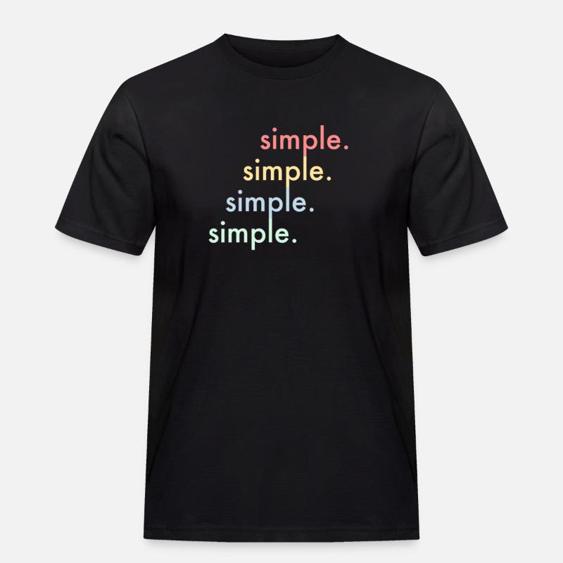 Conception de chemise simple - Simple - T-shirt Workwear homme - noir
