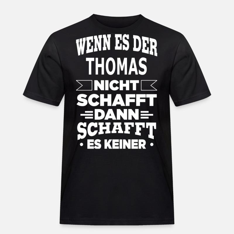 THOMAS - Männer Workwear T-Shirt - Schwarz