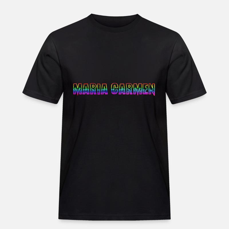 maria carmen rs regenbogen - Männer Workwear T-Shirt - Schwarz