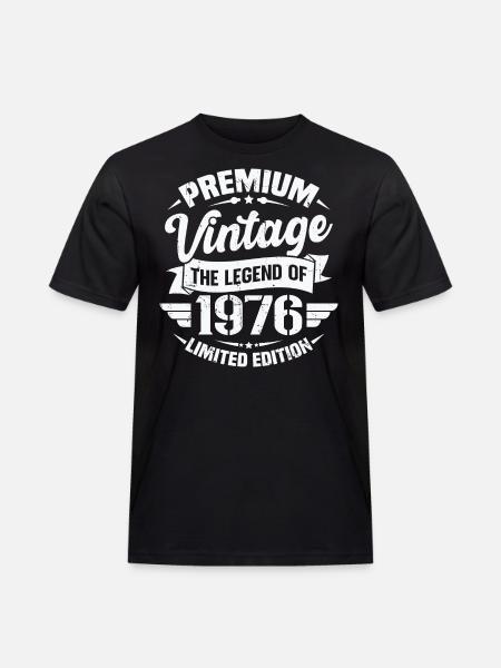 Vintage 1976 Limited Edition - Herre Workwear T-Shirt - sort