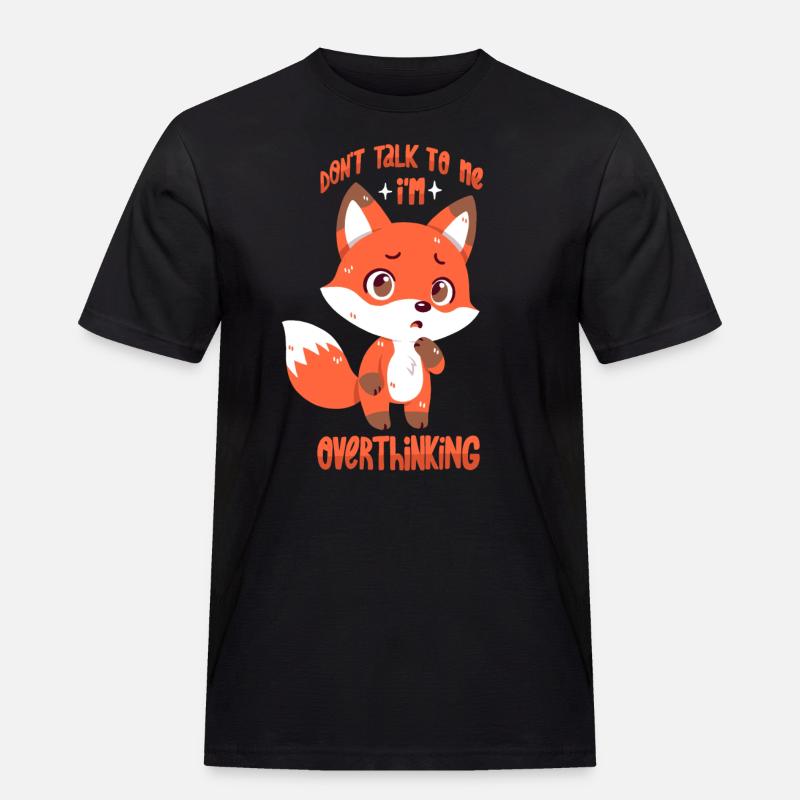 Brooding Fox - Men's Workwear T-Shirt - black