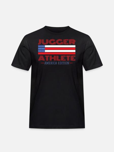 Jugger Funny - Männer Workwear T-Shirt - Schwarz