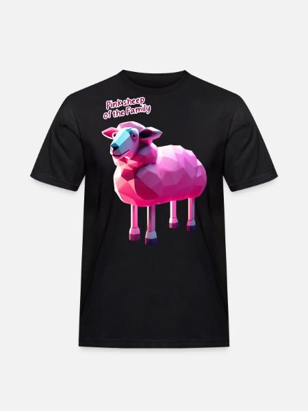 Pink Sheep of the Family T-Shirt - Your Statement - Men's Workwear T-Shirt - black