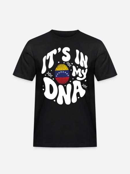 Venezuelan DNA Venezuela Flag Hispanic - Men's Workwear T-Shirt - black