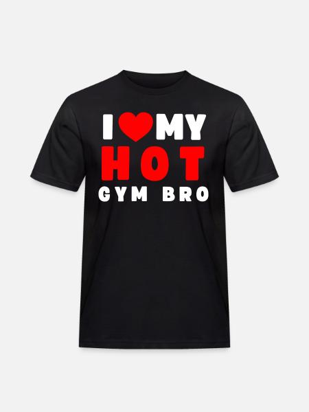 Gym Buddy Fitness Workout Funny Gym Sayings - Men's Workwear T-Shirt - black