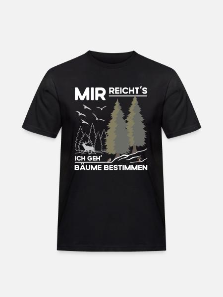 Bäume Bestimmen - Männer Workwear T-Shirt - Schwarz