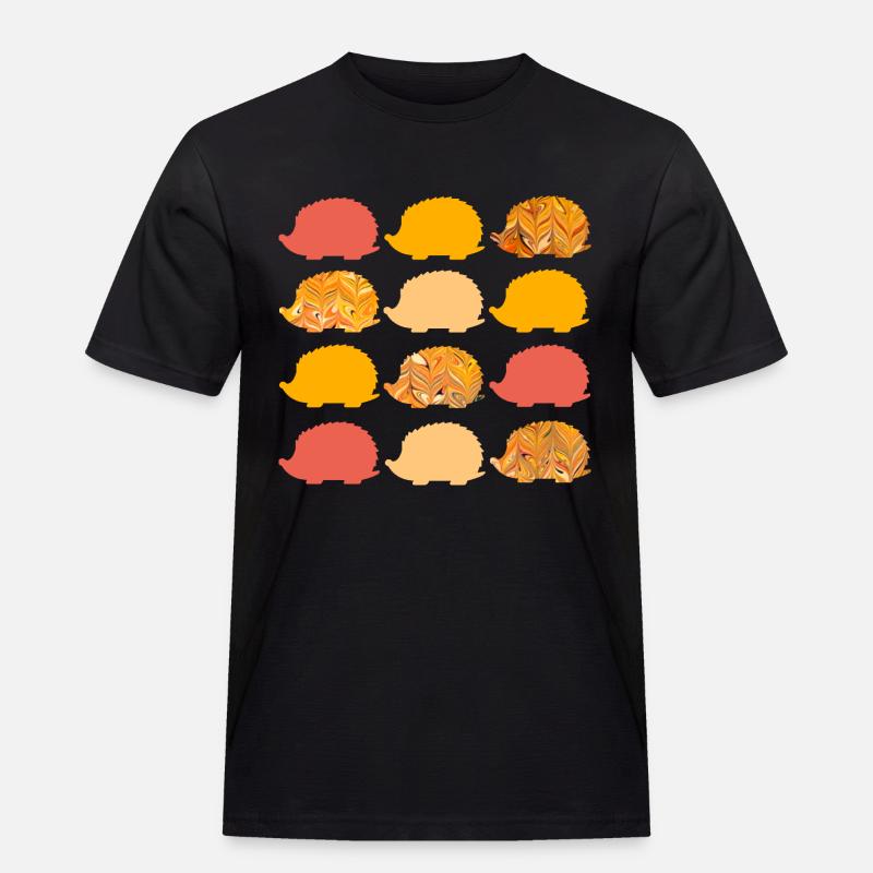 12 igel e 266 - Männer Workwear T-Shirt - Schwarz