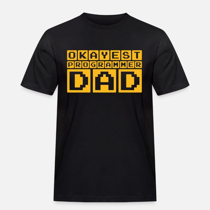 Average Programmer Dad - Men's Workwear T-Shirt - black