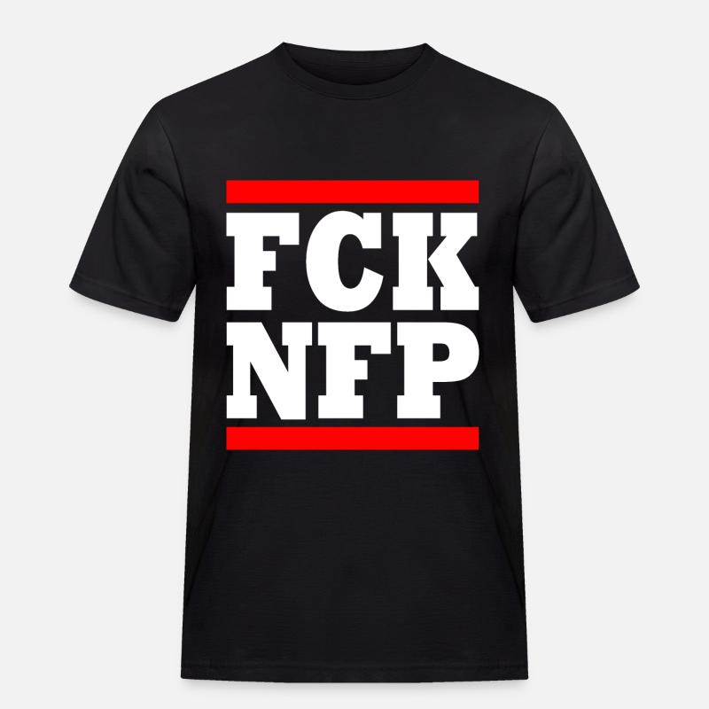 Fck nfp - Männer Workwear T-Shirt - Schwarz